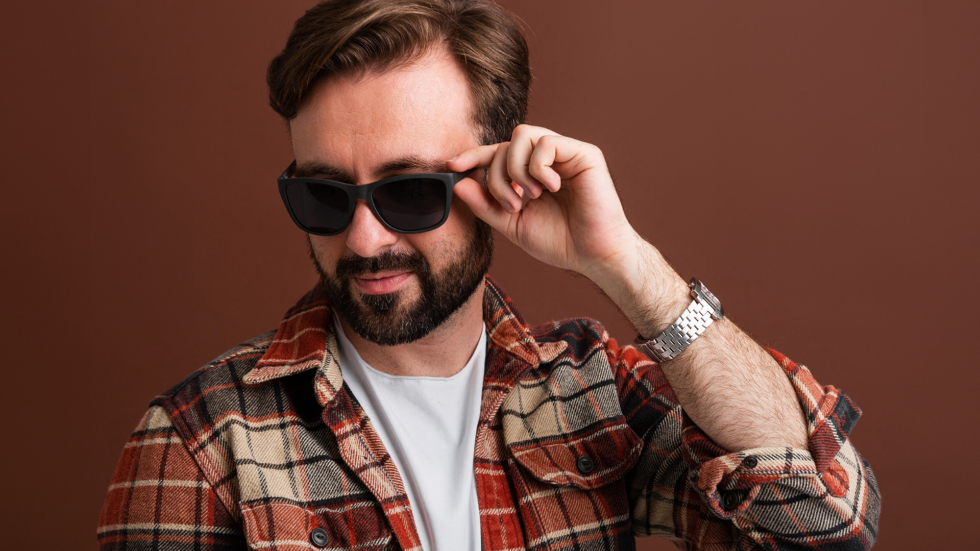 Glasses for Men stylish black sunglasses look